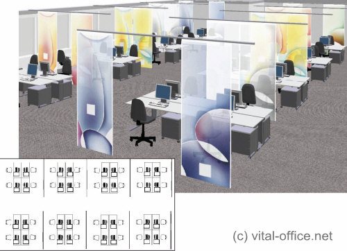 Office room partitioning