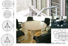 circon executive conference meeting tables ellipse and round table
