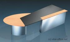 circon executive desk in jet design