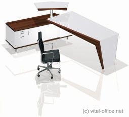 circon executive desk in face design