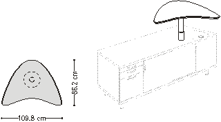 circon executive desk in face design