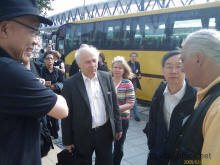 Howard Choy, Prof Florian Reiter, Dr Michael Mak, Dr Michael Paton bei der 4. Internationale Konferenz ber wissenschaftliches Feng Shui in der Architektur an der Hongkonger City Universitt